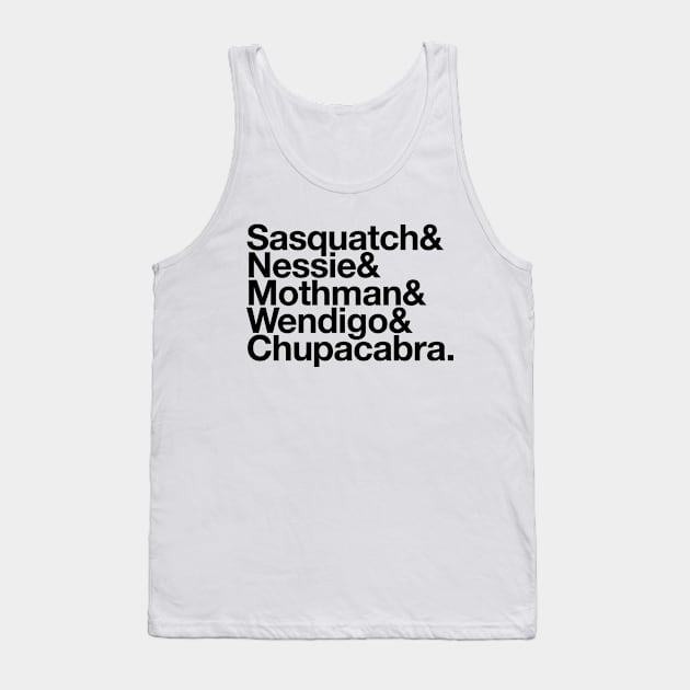 Cryptids List Tank Top by teecloud